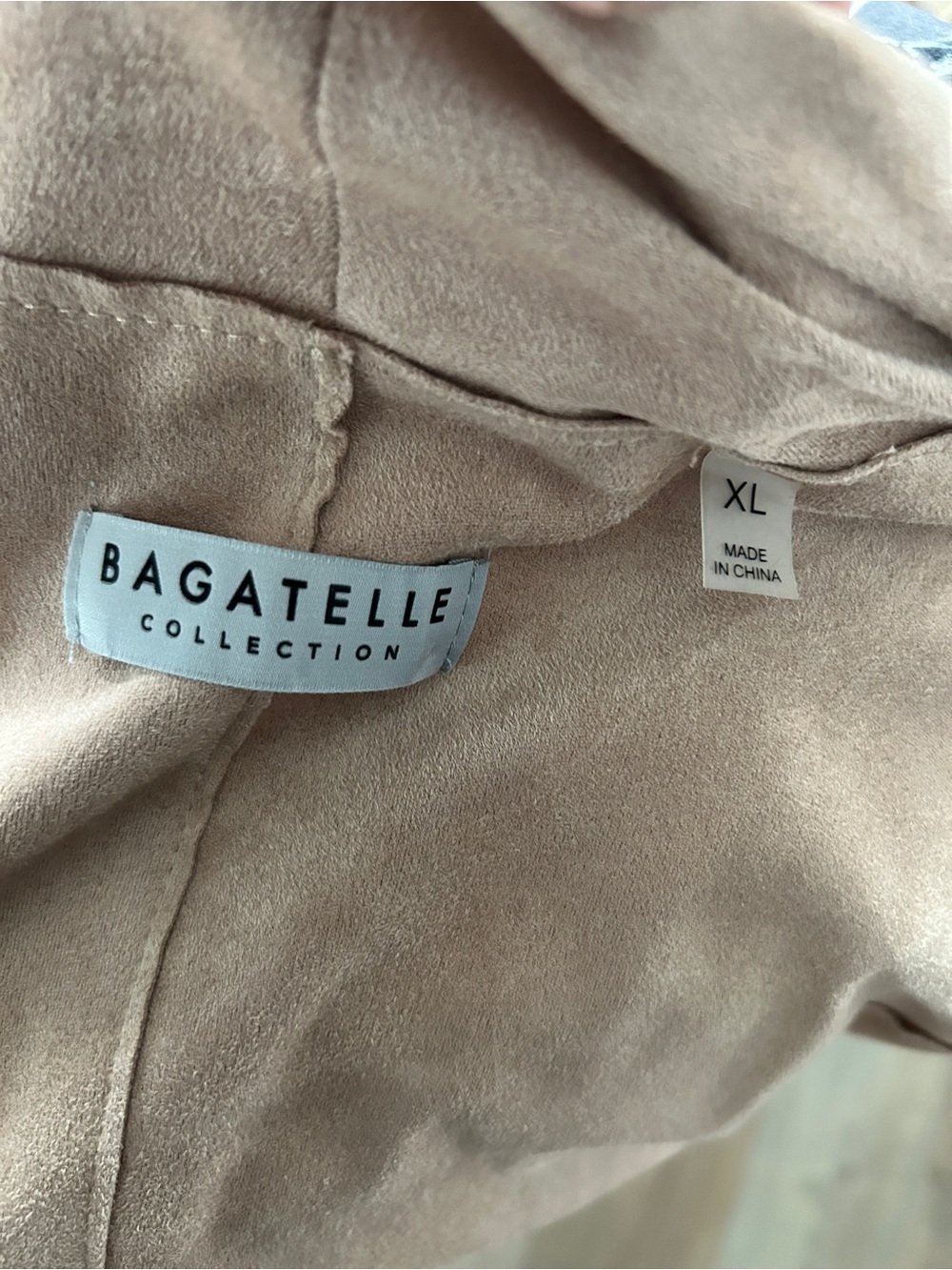 Bagatelle Lightweight Open-Front Waterfall Faux Suede Jacket - Picture 5 of 5